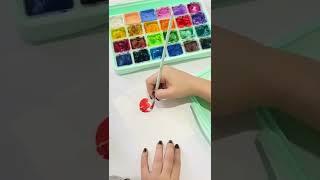 Pintando dulces con gouache #paintingprocess #satisfyingpainting #satisfyingvideo