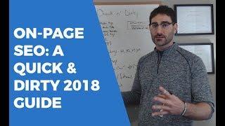 On Page SEO: 7 Techniques to Better Rankings in 2018 | Tyler Horvath