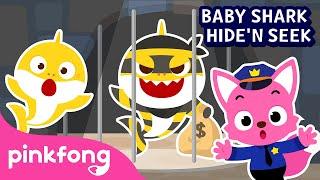 Freeze!‍️Catch the Thief Shark Family | Hide and Seek with Baby Shark | Pinkfong Baby Shark