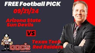 Free Football Pick Arizona State Sun Devils vs Texas Tech Red Raiders , 9/21/2024 College Football