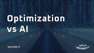 Optimization vs AI