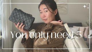 THE ONLY BAGS YOU NEED | WHAT I LEARNED AFTER 10 YEARS OF COLLECTING | CLASSY, MINIMALIST STYLE