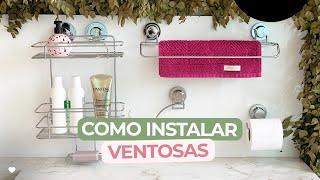 [PASSO A PASSO] COMO INSTALAR AS VENTOSAS  | SEM FUROS NO BANHEIRO E NA COZINHA  | ELA DECORA