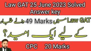 Law Gat 25 June, 2023 Answer l CPC