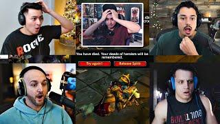 Streamers React to Summit1g's Level 60 DEATH in HARDCORE | WoW OnlyFangs