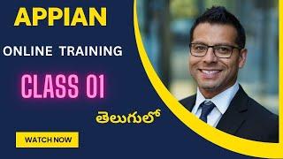 Appian 1st class video in Telugu By ANil On 13th Sept 2024  @vlr training institute 9059868766