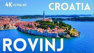 Rovinj, Istria in 4K - Stunning Drone Footage and Charming Streets | Relaxing Music, Croatia