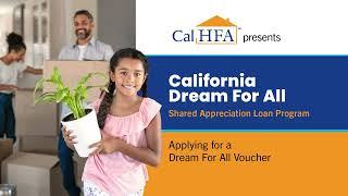 CA Dream For All: Applying For A Dream For All Voucher