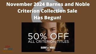 Barnes and Noble 50% off Criterion Sale is ON! (November 2024)