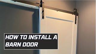 How to install a barn door