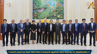 French court to hear Hun Sen's lawsuit against Sam Rainsy on September 1