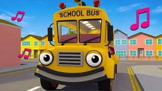 Wheels On The School Bus | Nursery Rhymes & Kids Songs | Gecko's Garage | Bus Videos For Kids