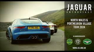 Ride on board our Jaguar tour of North Wales 2024 in Portmeirion