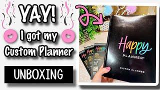 YAY!!!!Unboxing my CUSTOM HAPPY PLANNER!! and a Flip Through of NEW to me Sticker Books!