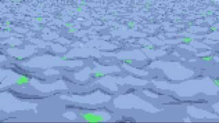 Pixel art water with leaves animation