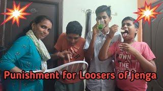 Punishment for Loosers of jenga game//RSCT entertainment