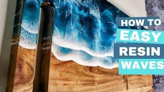 Epoxy Resin Ocean Wave Tutorial #resinwaves #resinocean #howtoresin