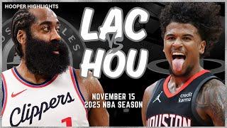 LA Clippers vs Houston Rockets Full Game Highlights | Nov 15 | 2025 NBA Season