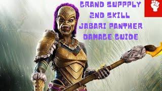 JABARI PANTHER THE HUNTRESS DAMAGE GUIDE | GRAND SUPPLY | #mcoc