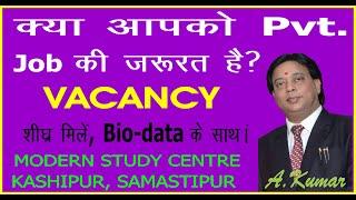 Modern Study Centre:- Vacancy