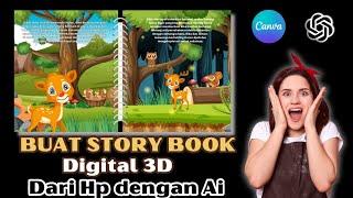 Cara Buat Buku Cerita komik dari HP dengan bantuan AI - AI canva + ChatGPT