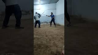 الشيخ محمد مكراوي في حصة تدريبية بالعصى #cricketlover #sports #mma #karate #التقليدية #kickboxing