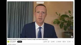 CNET Highlights  Republican Senator GRILLS Zuckerberg on Facebook, Google, and Twitter collaboration