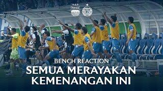 Saat Semua Pemain dan Tim Pelatih Rayakan Kemenangan Melawan Persija  | Bench Reaction vs Persija