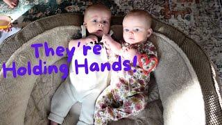 CUTEST Baby Cousins Hold Hands!!