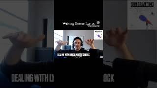 Writing Better #lyrics  - Dealing With Writer's Block #writersblock #shorts #songwriting