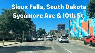 Driving Around Sioux Falls, South Dakota: Sycamore Ave. and 10th St.