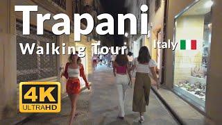 Trapani Sicily Walking Tour 4k Italy 