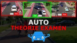 Compleet auto theorie examen december 2023 - gevaarherkenning - kennis - inzicht - voorrang