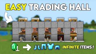 EASY VILLAGER TRADING HALL in 1.21 Minecraft Bedrock !