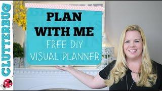 PLAN WITH ME -  Free DIY Visual Planner