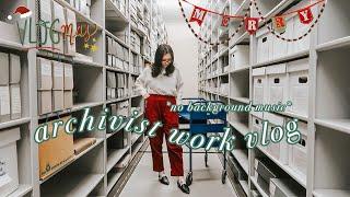 A Quiet Work Day in My Life as an Archivist (no background music)  Vlogmas ep. 6