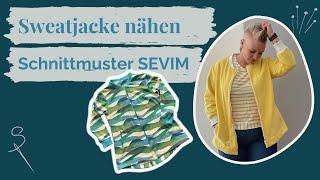 Sweatjacke mit Reißverschluss nähen – Schnittmuster SEVIM