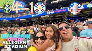 BRASIL vs PARAGUAY (4-1) Reacción al Partido desde Allegiant Stadium | Copa America USA 2024