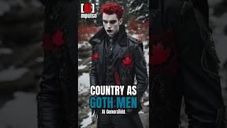  AI Creates Country As Goth Men ~ | #aiart |