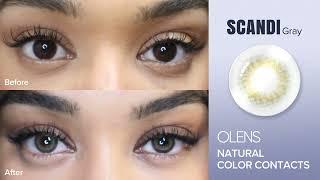 Real Review of the most natural color contacts "SCANDI"