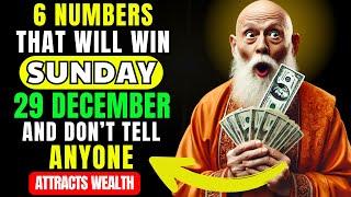 Lucky Numbers: 6 NUMBERS TO WIN JACKPOT on SUNDAY 29th DECEMBER 2024 | Buddhist Teachings