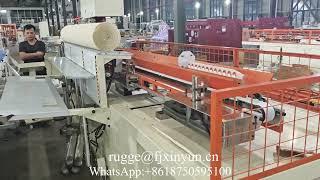 Automatic glue lamination maxi roll paper making machine production line