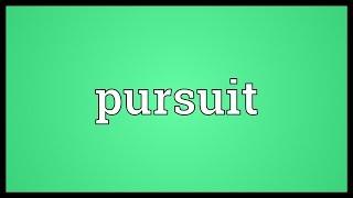 Pursuit Meaning