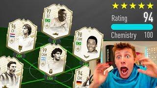 194 RATED FULL PRIME ICON FUT DRAFT CHALLENGE - FIFA 20