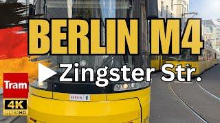 Cab Ride Tram M4 Berlin | 2024 | From S Hackescher Markt to Zingster Str. | 4K | New