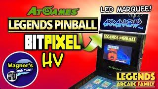 AtGames Legends Pinball BitPixel HV LED Marquee: Setup + Review