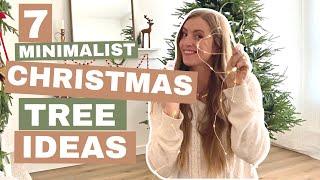 How To Decorate a MINIMALIST Christmas Tree (7 SIMPLE + Budget Friendly Ideas!) | SCANDINAVIAN Decor