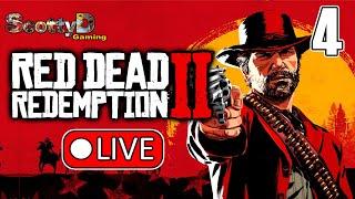 LIVE Red Dead Redemption 2, Part 4 / Master Hunter, Steve Irwin of the West (Full Game Blind)