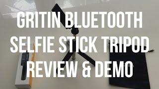 Gritin Selfie Stick Tripod - REVIEW AND DEMONSTRATION of AMAZON'S CHOICE - All you need before u Buy