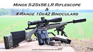 Minox 5-25x56 LR Riflescope and X-Range 10x42 LRF Binoculars